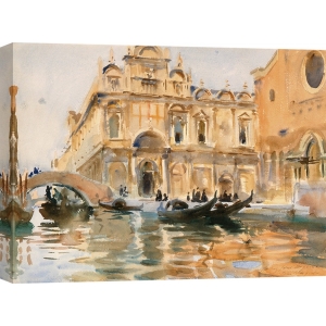 Quadro, stampa su tela. John Singer Sargent, Rio dei Mendicanti, Venezia