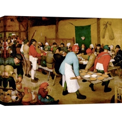 Quadro, stampa su tela. Pieter Bruegel the Elder, Il banchetto nuziale