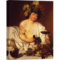 Wall art print and canvas. Caravaggio, Young Bacchus