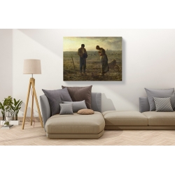 Wall art print and canvas. Jean-François Millet, The Angelus