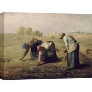 Wall art print and canvas. Jean-François Millet, Gleaners