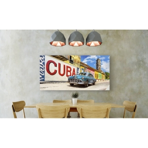 Quadro, stampa su tela. Pangea Images, Auto Vintage e murale, Cuba