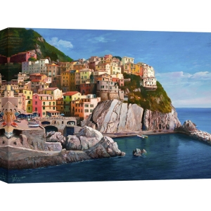 Tableau sur toile. Adriano Galasso, Manarola (Le Cinque Terre)