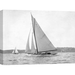 Quadro, stampa su tela. Victorian sloop on Sydney Harbour, 1930