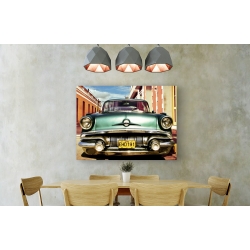 Wall art print and canvas. Gasoline Images, Vintage American car in Habana, Cuba