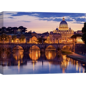 Cuadro en canvas, foto Italia. Vista de la Catedral de San Pietro, Roma