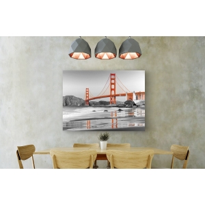 Leinwandbilder. Baker beach und Golden Gate Bridge, San Francisco
