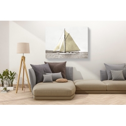 Wall art print and canvas. Yacht on Sydney Harbour