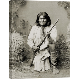 Cuadro en canvas, fotos historicas. Geronimo, Apache, 1886