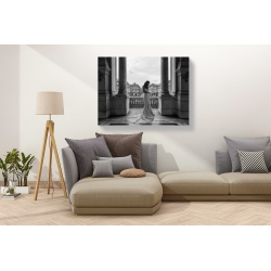 Wall art print and canvas. Haute Photo Collection, Balcony on a boulevard, Paris