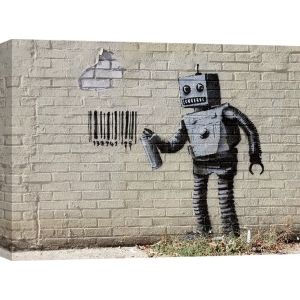 Leinwandbilder. Banksy Graffiti, Stillwell Avenue, Coney Island, NYC