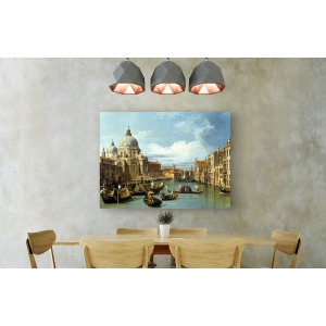 Quadro, stampa su tela. Canaletto, L'ingresso del Grand Canal, Venezia