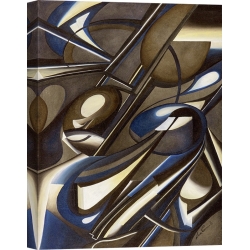 Cuadro abstracto geometrico en canvas. Laura Ceccarelli, Dos de dos