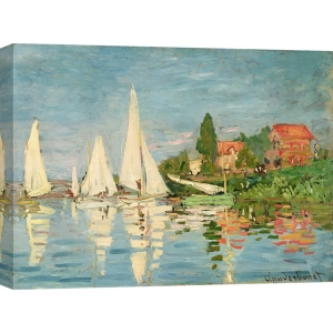 Quadro, stampa su tela. Claude Monet, Regata a Argenteuil