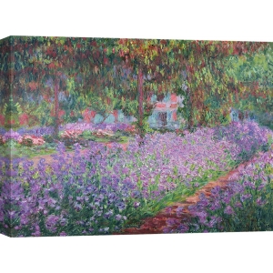 Quadro, stampa su tela. Claude Monet, Il giardino dell'artista a Giverny
