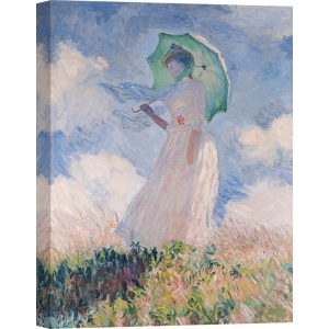 Cuadro en canvas. Claude Monet, Mujer con sombrilla (El Paseo)