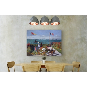 Wall art print and canvas. Claude Monet, Terrasse à Sainte-Adresse