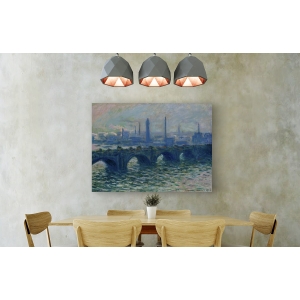 Tableau sur toile. Claude Monet, Le pont de Waterloo, Londres