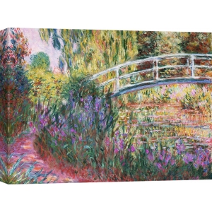 Cuadro en canvas. Monet, El puente japonés, estanque de ninfeas (detalle)