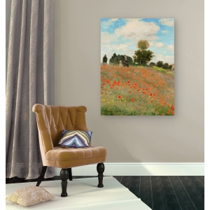 Tableau sur toile. Claude Monet, Coquelicots (détail)