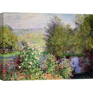 Tableau sur toile. Claude Monet, Coin du jardin à Montgeron