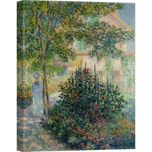 Cuadro en canvas. Claude Monet, El jardin en Argenteuil