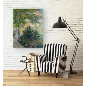 Tableau sur toile. Claude Monet, Le jardin à Argenteuil