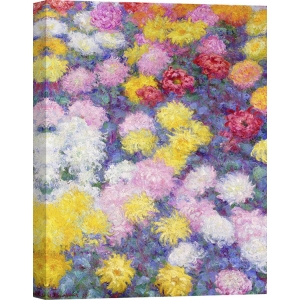 Wall art print and canvas. Claude Monet, Chrysanthemums
