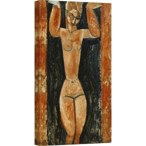 Tableau sur toile. Amedeo Modigliani, Cariatide 