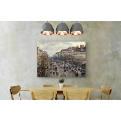Tableau sur toile. Camille Pissarro, Boulevard Montmartre à Paris