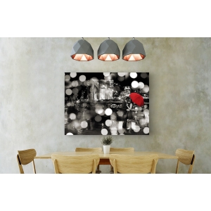 Wall art print and canvas. Dianne Loumer, A Kiss in the Night (BW)