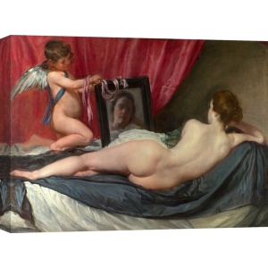 Quadro, stampa su tela. Diego Velázquez, Il bagno di Venere