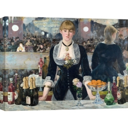 Quadro, stampa su tela. Edouard Manet, Bar alle Folies-Bergère