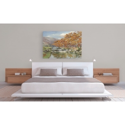 Wall art print and canvas. Francesco Cerana, River in the woods