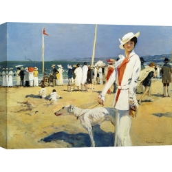 Wall art print and canvas. Francois Flameng, The Seaside