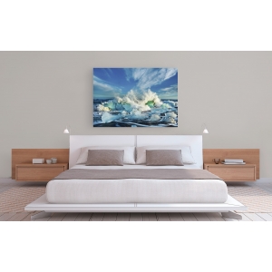 Wall art print and canvas. Krahmer, Waves breaking, Iceland