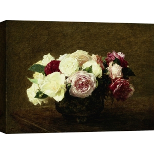 Tableau sur toile. Henri Fantin-Latour, Roses