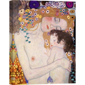 Wall art print and canvas. Gustav Klimt, The Three Ages of Woman (detail)