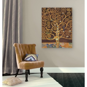 Tableau sur toile. Klimt, L'arbre de la vie (Brown Variation, détail)