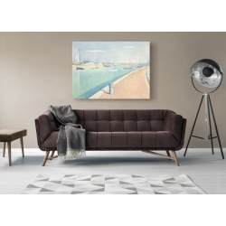 Wall art print and canvas. Georges Seurat, The Channel of Gravelines