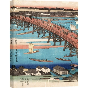 Wall art print and canvas. Ando Hiroshige, Woodcut I