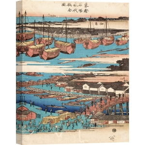 Cuadros japoneses en canvas. Hiroshige, Paisaje japonés III