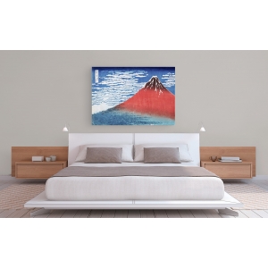 Wall art print and canvas. Hokusai, Fine Wind, Clear Morning