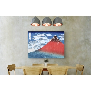 Wall art print and canvas. Hokusai, Fine Wind, Clear Morning