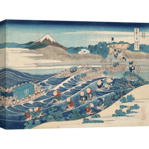 Cuadros japoneses. Hokusai, Monte Fuji visto desde Kanaya en Tokaido