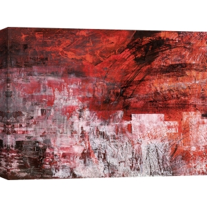 Moderne Abstrakte Leinwandbilder. Italo Corrado, Sunset Red