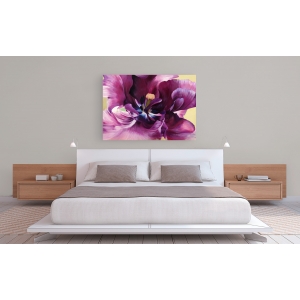 Wall art print and canvas. Luca Villa, Purple tulip close-up