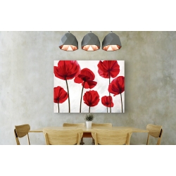 Wall art print and canvas. Luca Villa, Red Friends