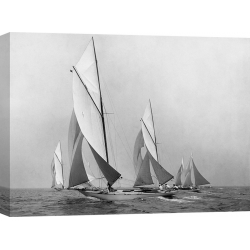 Cuadro en canvas, fotos de barcos. Veleros navegando a favor del viento