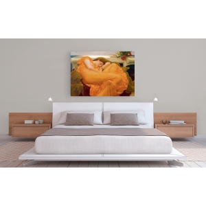 Wall art print and canvas. Frederic Leighton, Flaming June (detail)